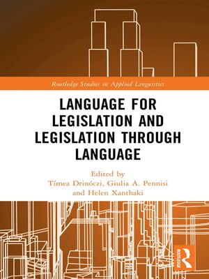 cover image of Language for Legislation and Legislation through Language